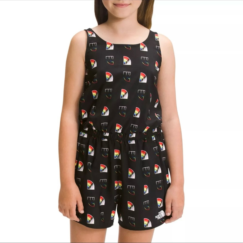 The North Face Girls Rainbow Printed Class V Romper Youth XL NEW*